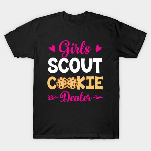 Scout For Girls Cookie Dealer Funny Scouting Family T-Shirt by GreatDesignsShop